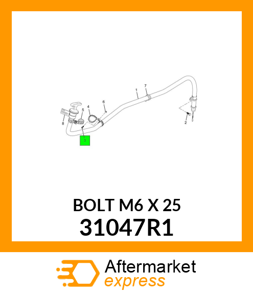 BOLT M6 X 25 31047R1