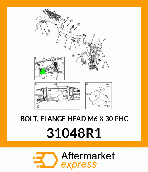 BOLT, FLANGE HEAD M6 X 30 PHC 31048R1