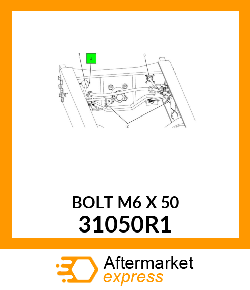 BOLT M6 X 50 31050R1