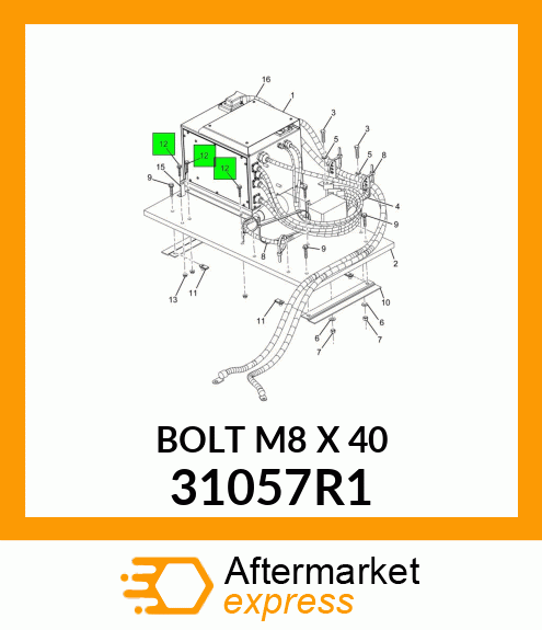 BOLT M8 X 40 31057R1