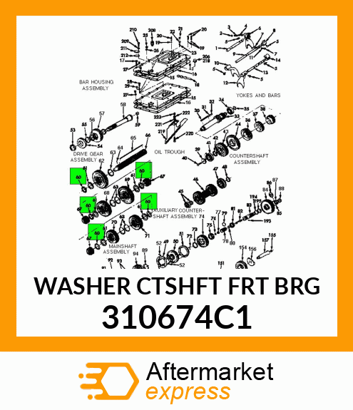 WASHER CTSHFT FRT BRG 310674C1