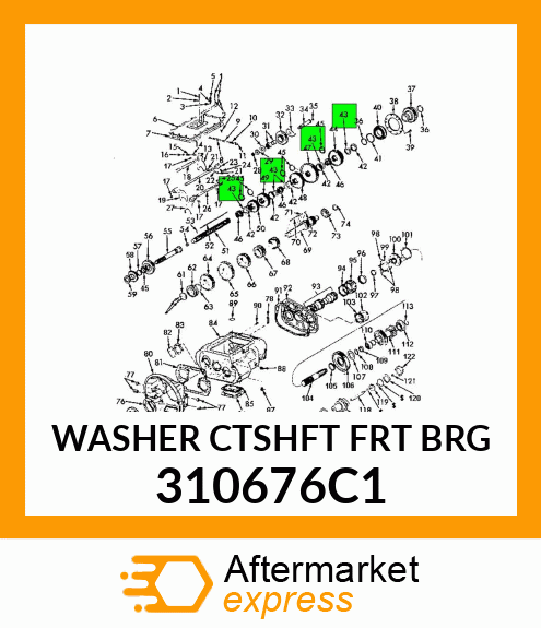 WASHER CTSHFT FRT BRG 310676C1