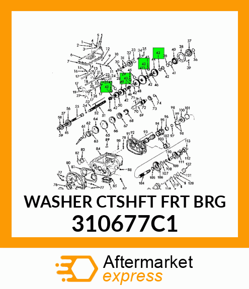 WASHER CTSHFT FRT BRG 310677C1