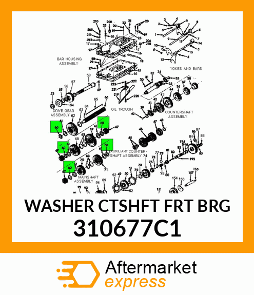 WASHER CTSHFT FRT BRG 310677C1