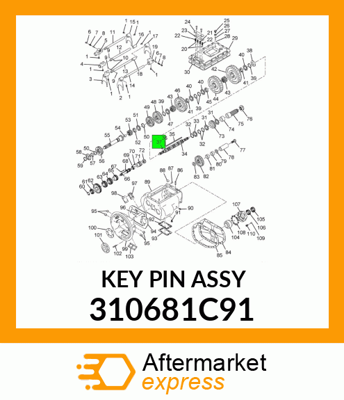 KEY PIN ASSY 310681C91