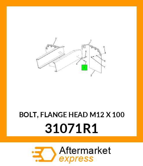 BOLT, FLANGE HEAD M12 X 100 31071R1