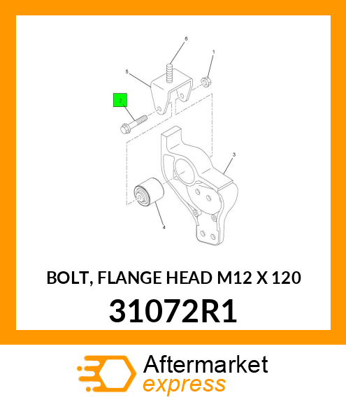 BOLT, FLANGE HEAD M12 X 120 31072R1