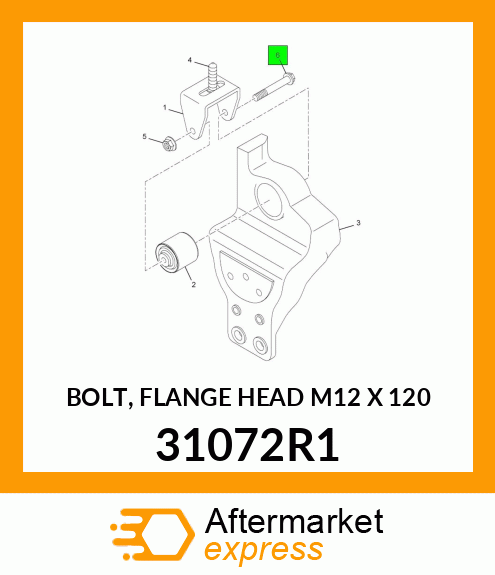 BOLT, FLANGE HEAD M12 X 120 31072R1