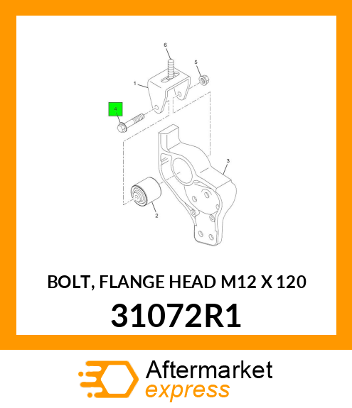 BOLT, FLANGE HEAD M12 X 120 31072R1