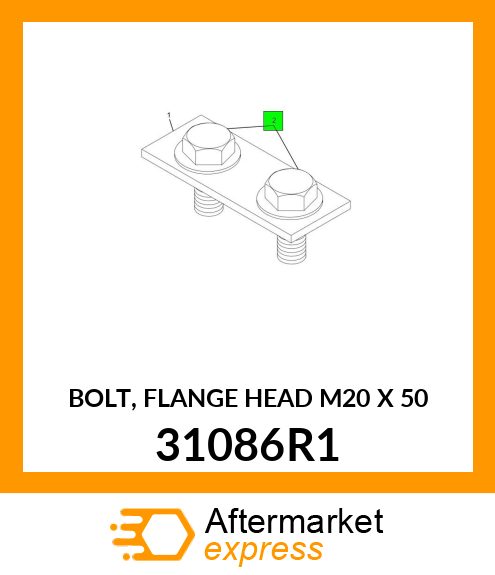 BOLT, FLANGE HEAD M20 X 50 31086R1