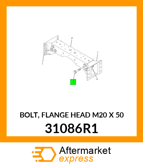 BOLT, FLANGE HEAD M20 X 50 31086R1