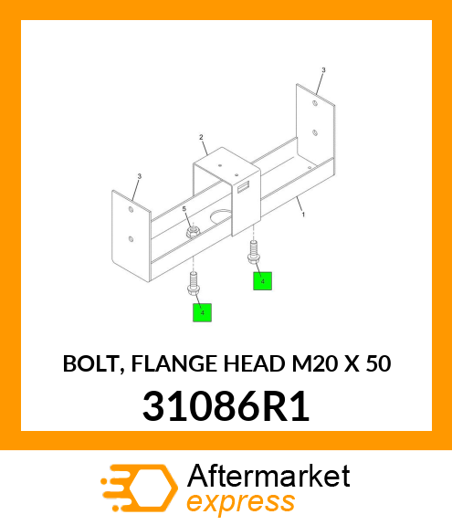 BOLT, FLANGE HEAD M20 X 50 31086R1