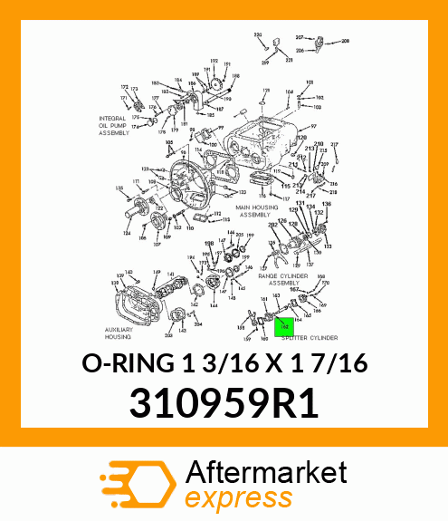 O-RING 1 3/16" X 1 7/16" 310959R1