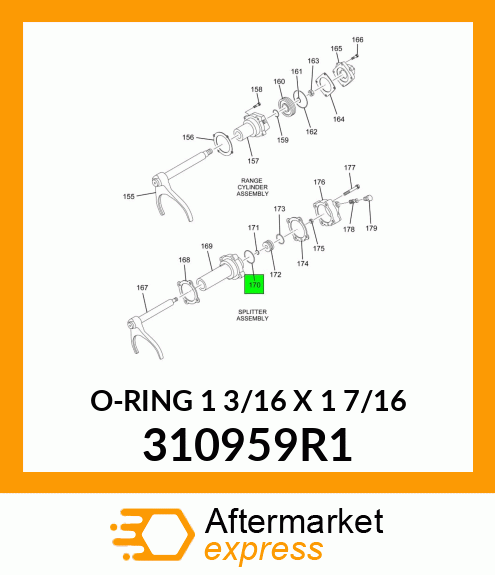 O-RING 1 3/16" X 1 7/16" 310959R1