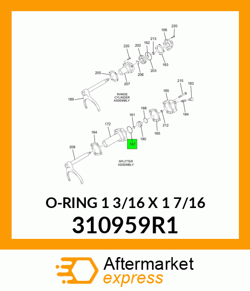 O-RING 1 3/16" X 1 7/16" 310959R1