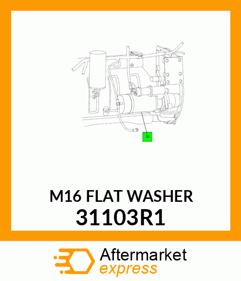 M16 FLAT WASHER 31103R1
