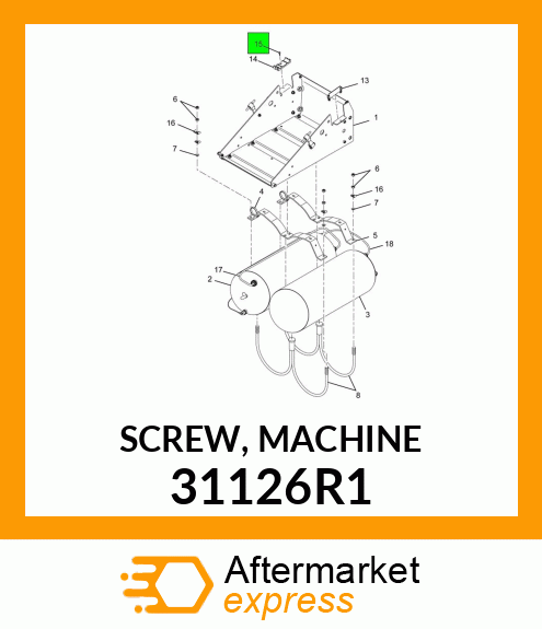 SCREW, MACHINE 31126R1