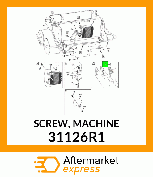 SCREW, MACHINE 31126R1