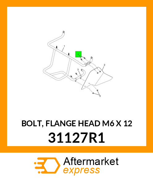 BOLT, FLANGE HEAD M6 X 12 31127R1