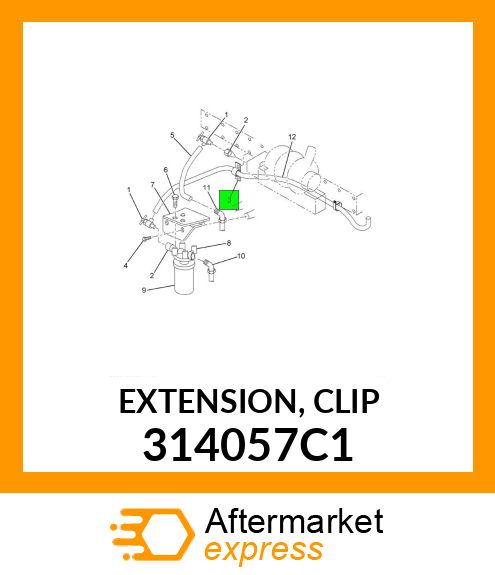 EXTENSION, CLIP 314057C1
