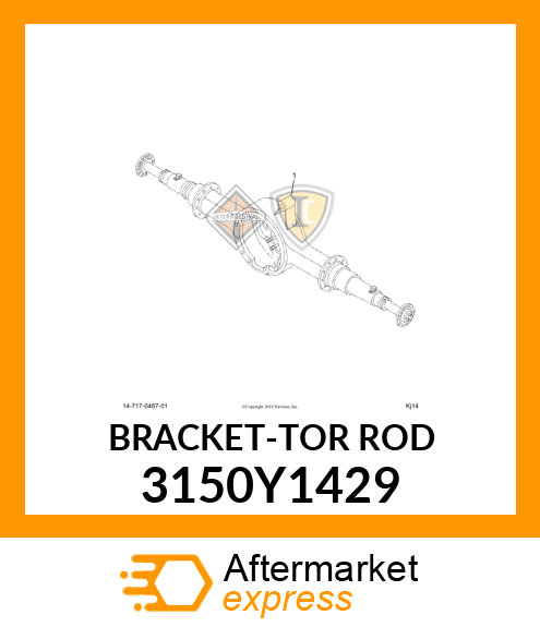 BRACKET-TOR ROD 3150Y1429