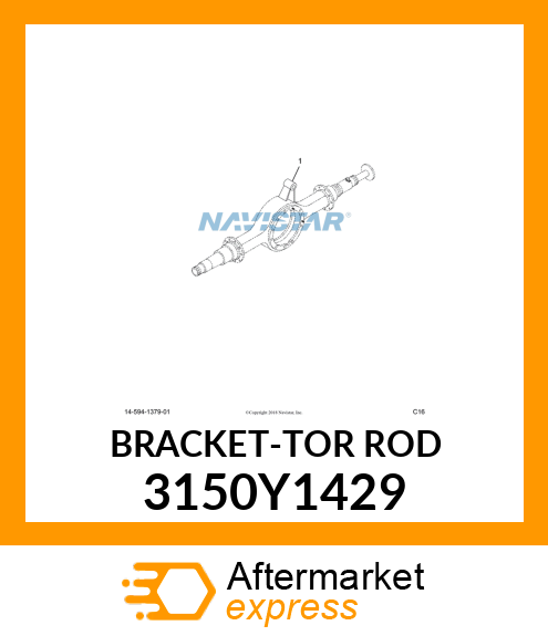 BRACKET-TOR ROD 3150Y1429