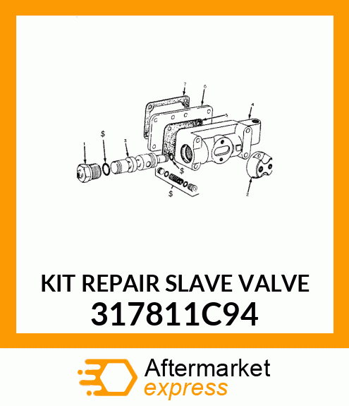 KIT REPAIR SLAVE VALVE 317811C94