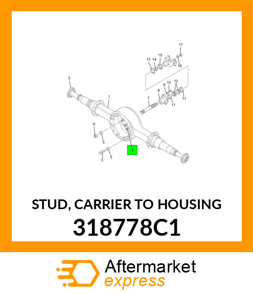 STUD, CARRIER TO HOUSING 318778C1