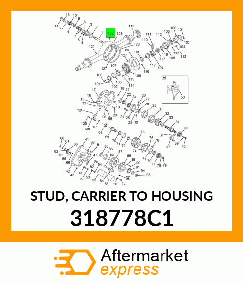 STUD, CARRIER TO HOUSING 318778C1