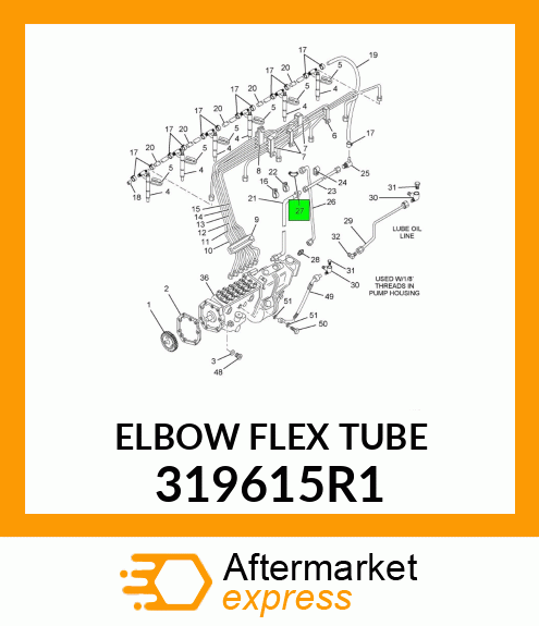 ELBOW FLEX TUBE 319615R1