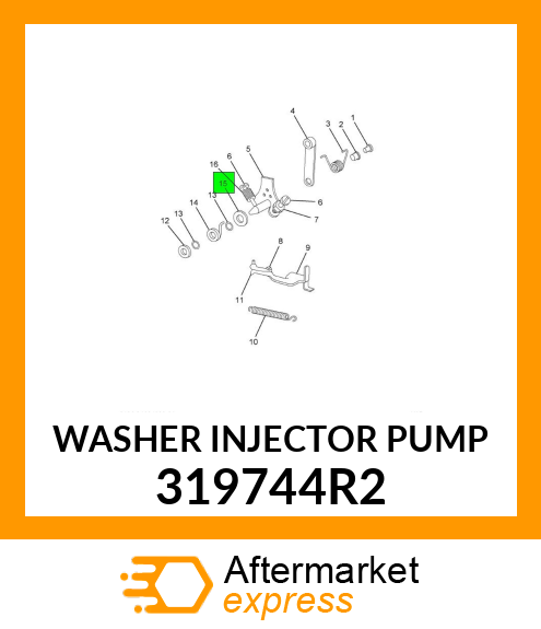 WASHER INJECTOR PUMP 319744R2