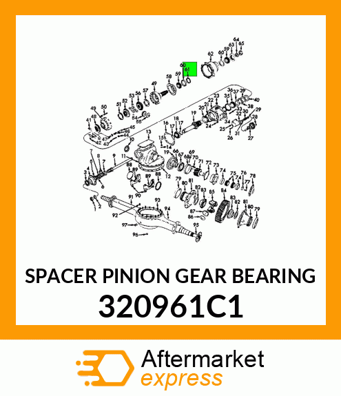 SPACER PINION GEAR BEARING 320961C1