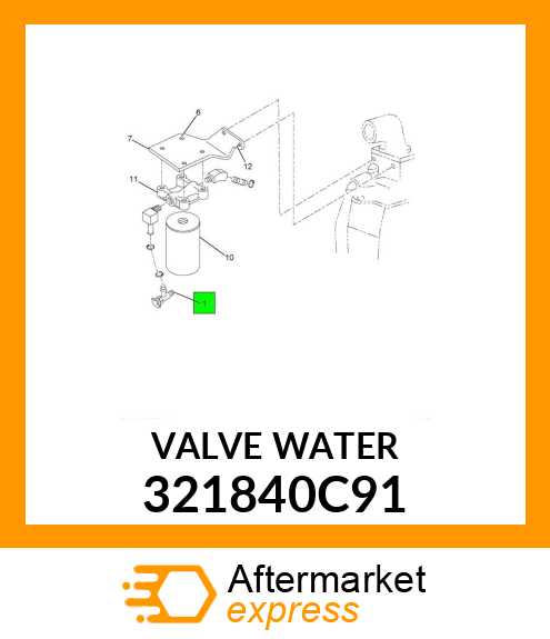 VALVE WATER 321840C91