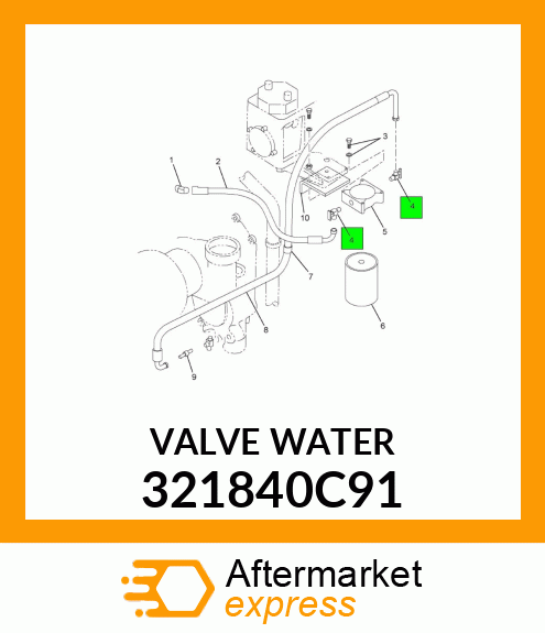 VALVE WATER 321840C91