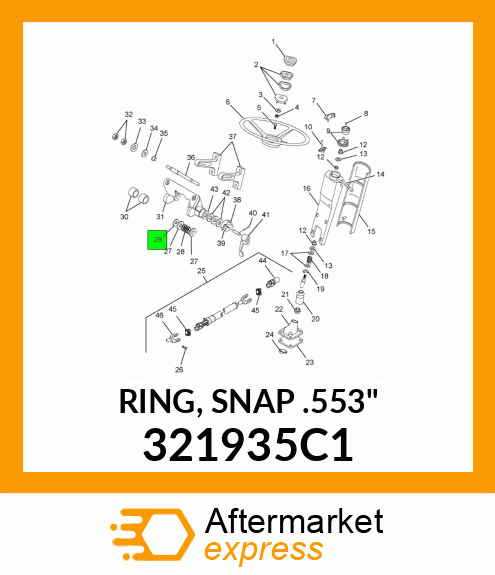 RING, SNAP .553" 321935C1