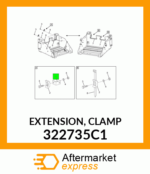 EXTENSION, CLAMP 322735C1