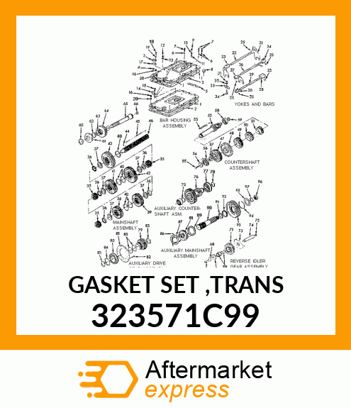 GASKET SET ,TRANS 323571C99