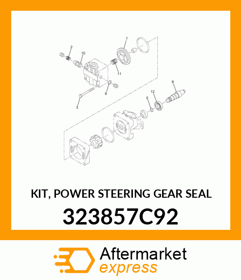 KIT, POWER STEERING GEAR SEAL 323857C92