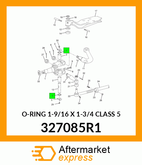 O-RING 1-9/16 X 1-3/4 CLASS 5 327085R1