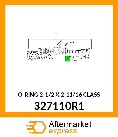 O-RING 2-1/2 X 2-11/16 CLASS 327110R1