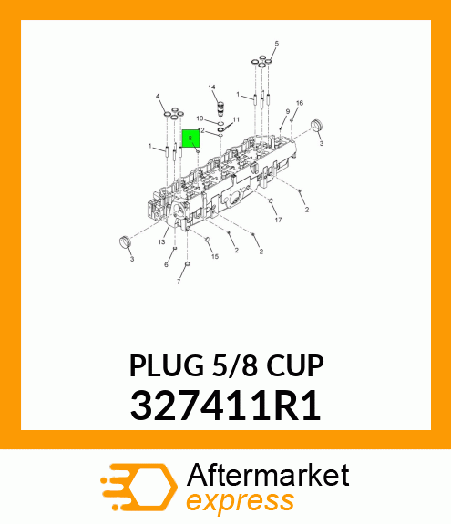 PLUG 5/8 CUP 327411R1