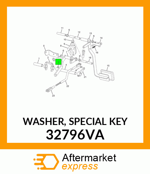 WASHER, SPECIAL KEY 32796VA