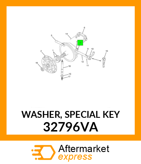 WASHER, SPECIAL KEY 32796VA