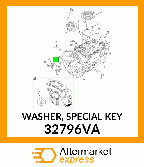 WASHER, SPECIAL KEY 32796VA