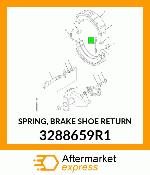 SPRING, BRAKE SHOE RETURN 3288659R1