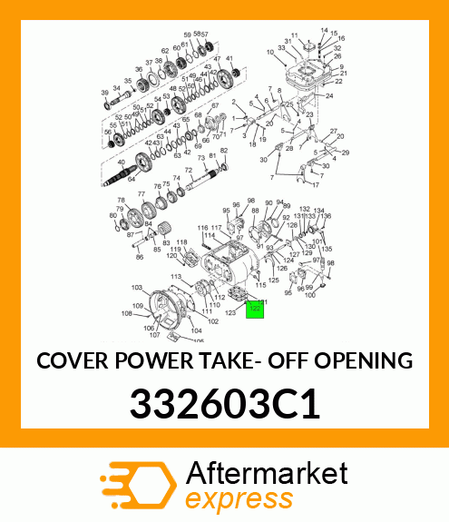 COVER POWER TAKE- OFF OPENING 332603C1