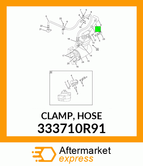 CLAMP, HOSE 333710R91