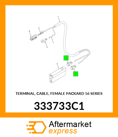 TERMINAL, CABLE, FEMALE PACKARD 56 SERIES 333733C1