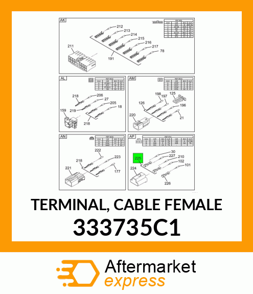 TERMINAL, CABLE FEMALE 333735C1