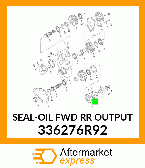 SEAL-OIL FWD RR OUTPUT 336276R92